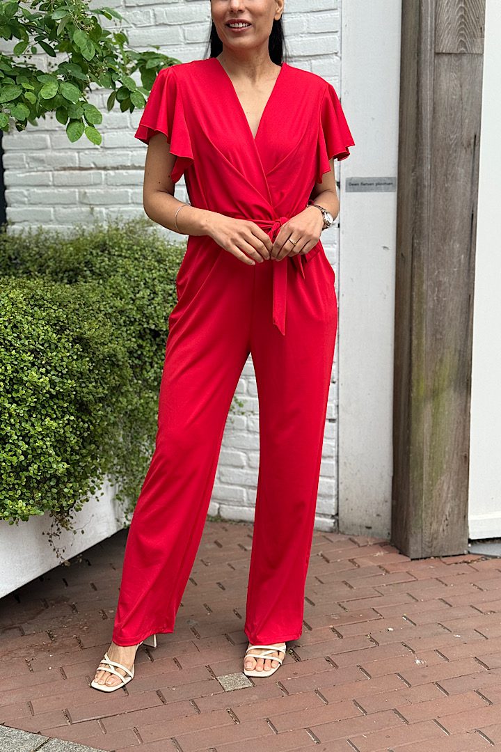 Travelstof Ruffel Jumpsuit