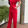 Travelstof Ruffel Jumpsuit