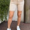 Jewelly jeans Fancy knopen short beige