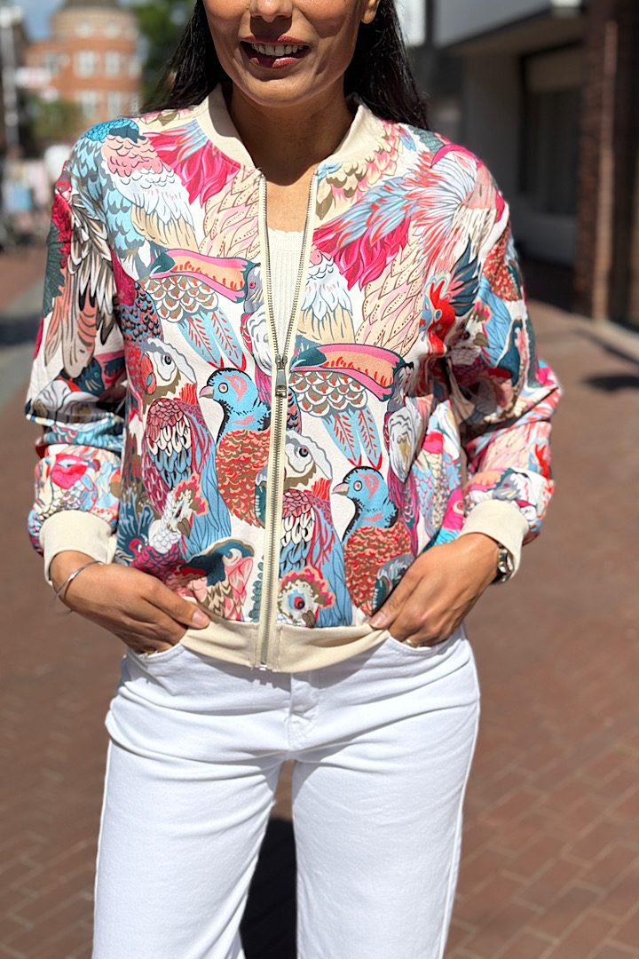 ´Musthave´ Bomberjack met Vogelprint