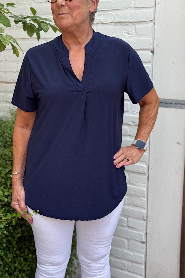 Travel blouse korte mouwen