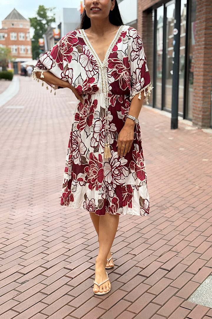 Ibiza style jurk Flower print