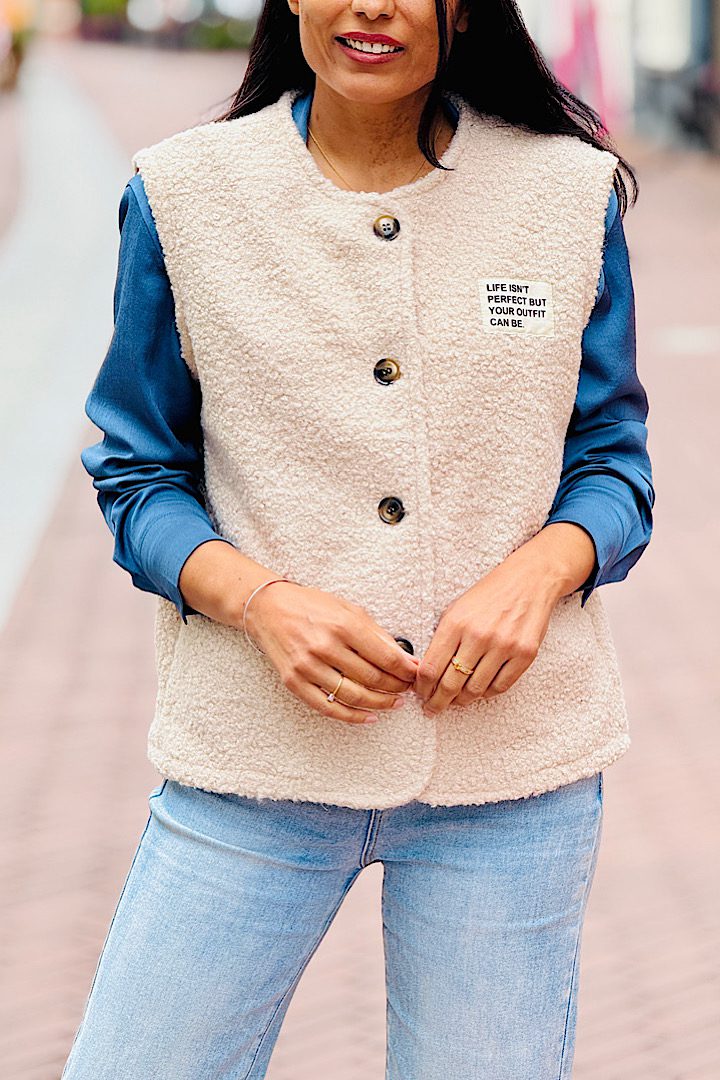Musthave Gilet met Knoopsluiting