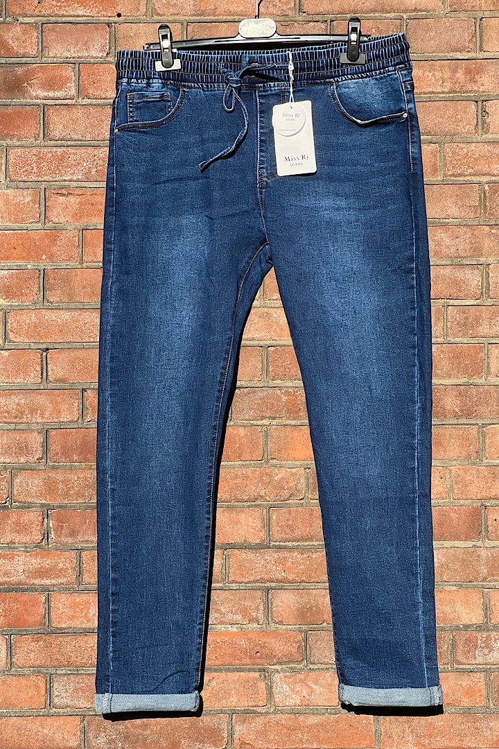 Miss RJ jogging jeans donkerblauw