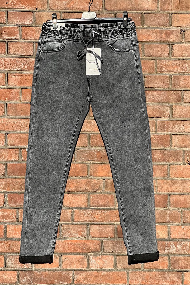 Miss RJ jogging jeans grijs