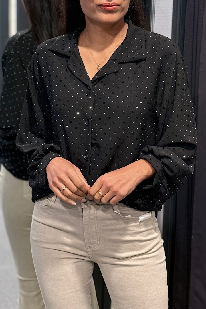Blouses met strass steentjes