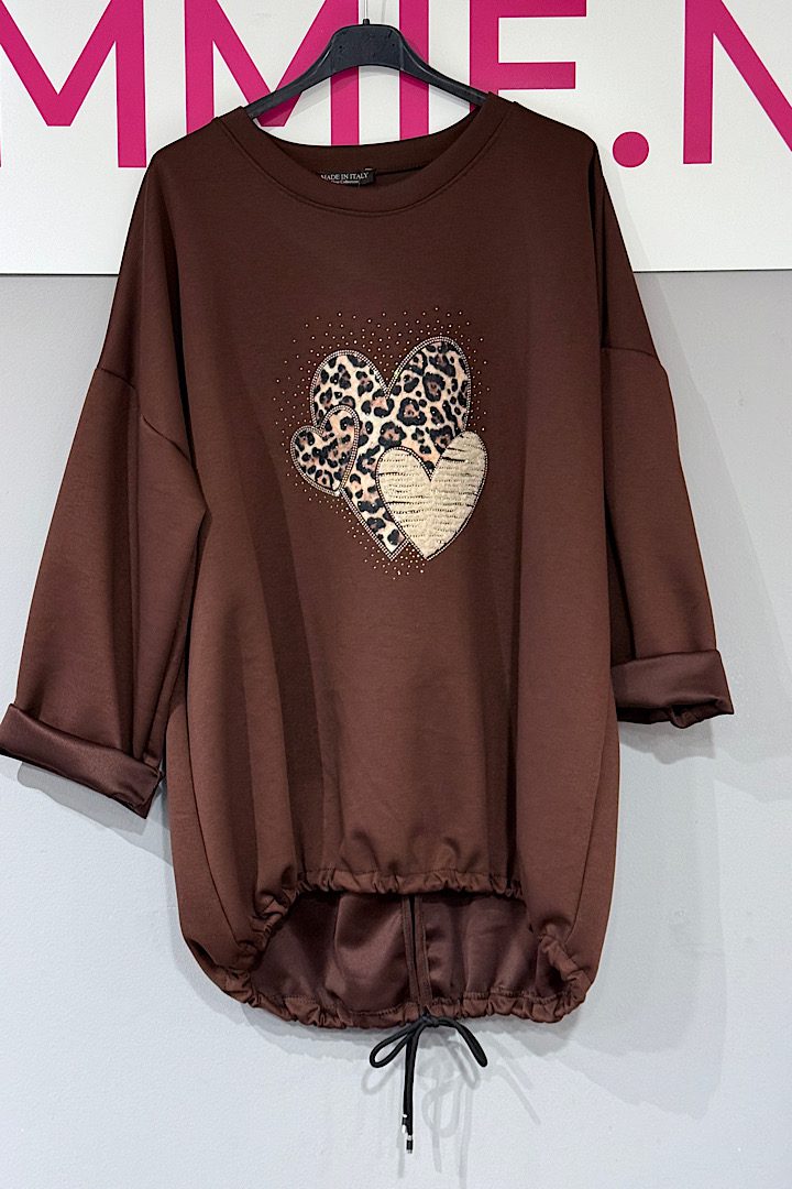 Sweat Tuniek Hartjes