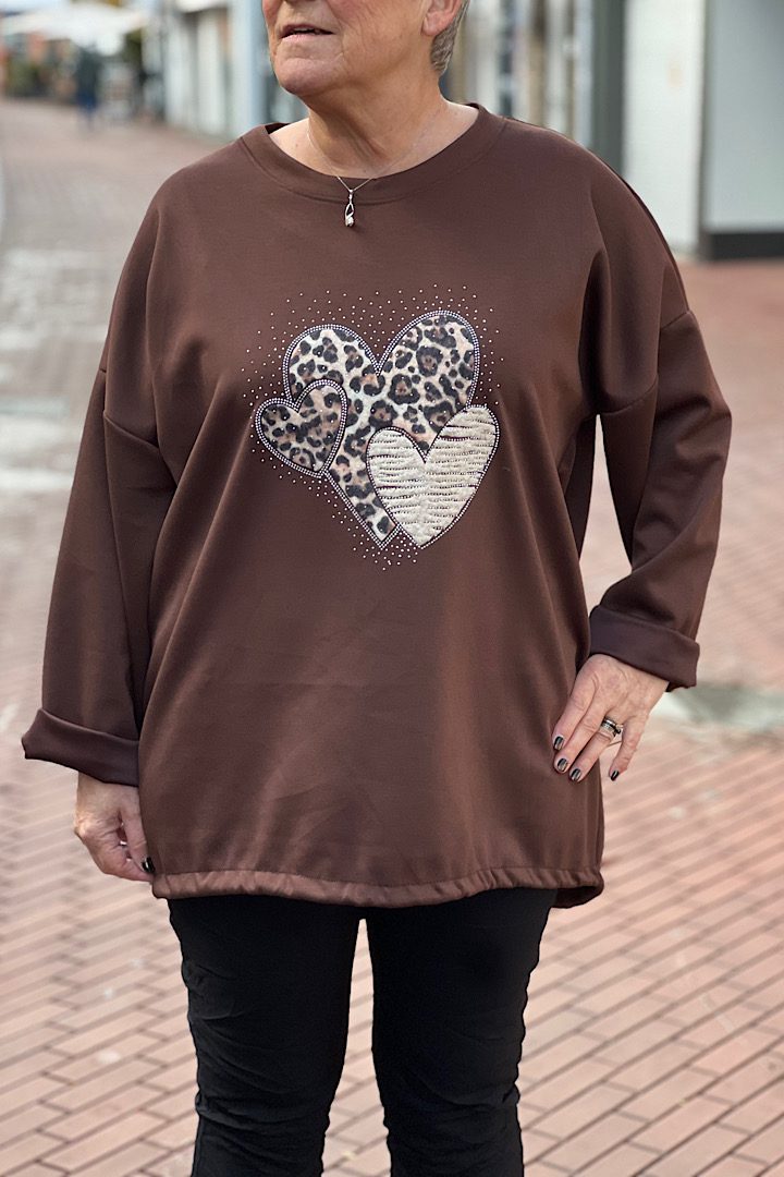 Sweat Tuniek Hartjes