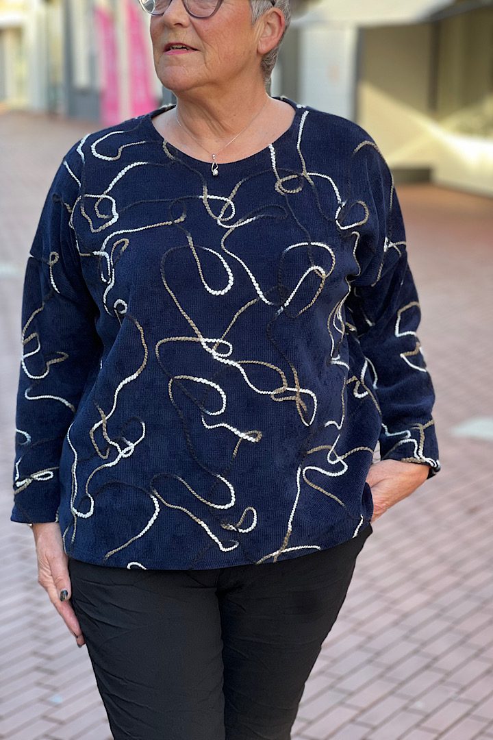 Rib sweater Graffiti Thread