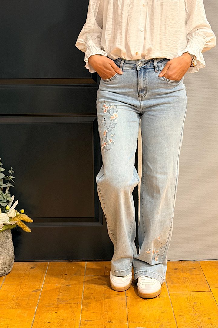 Goodies wide leg Lichtblauw