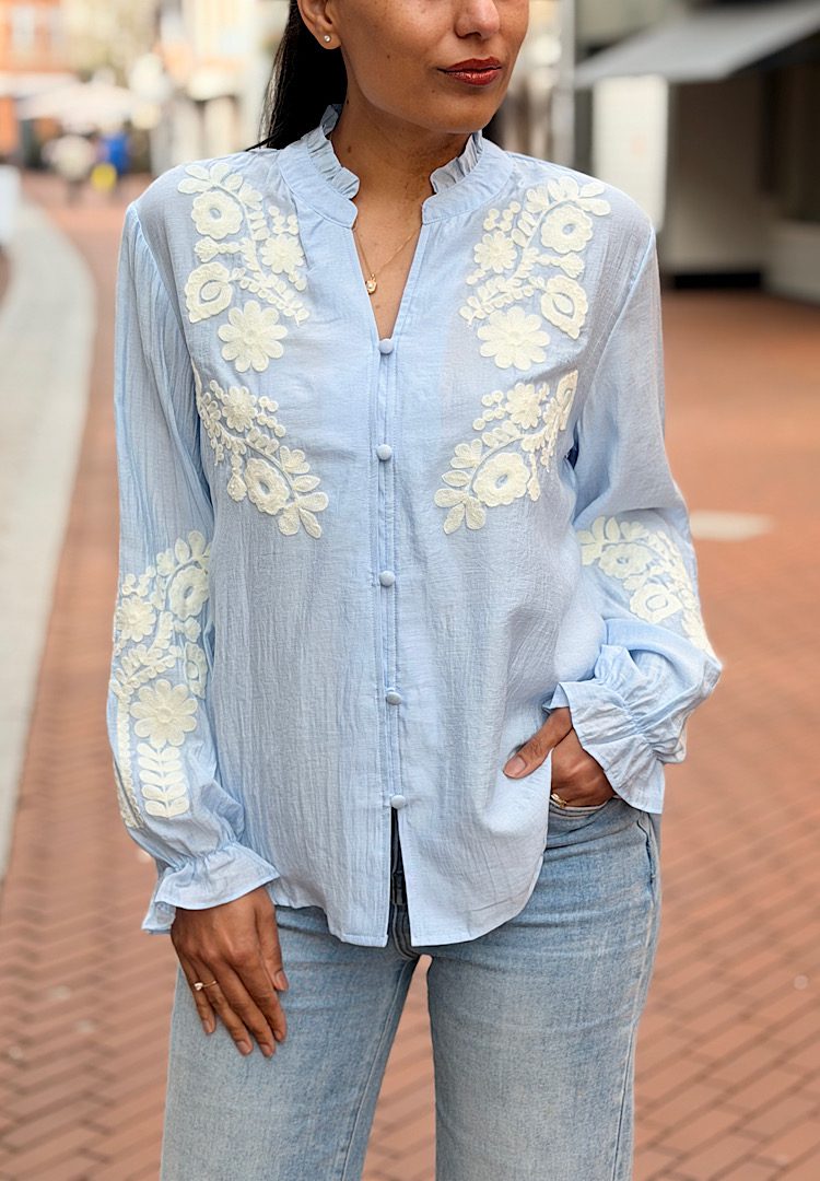 Bohemian Blouse met Broderie