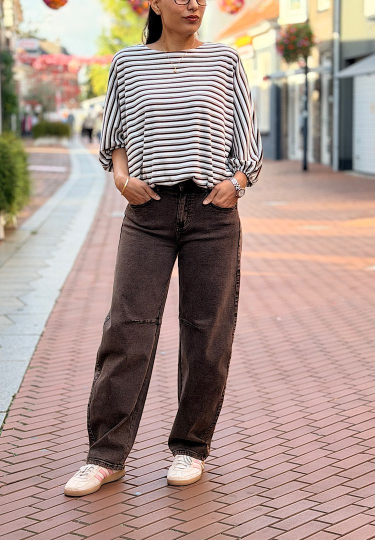 Jewelly Jeans Balloon Fit Bruin - Afbeelding 2