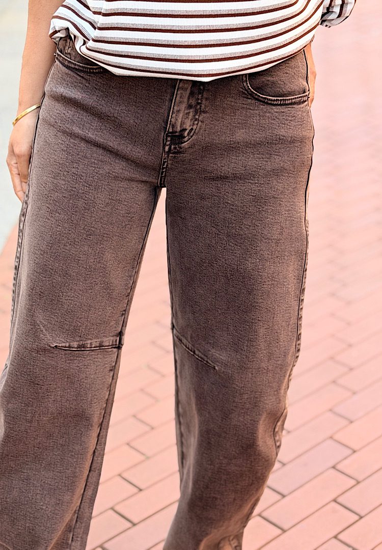 Jewelly Jeans Balloon Fit Bruin - Afbeelding 5