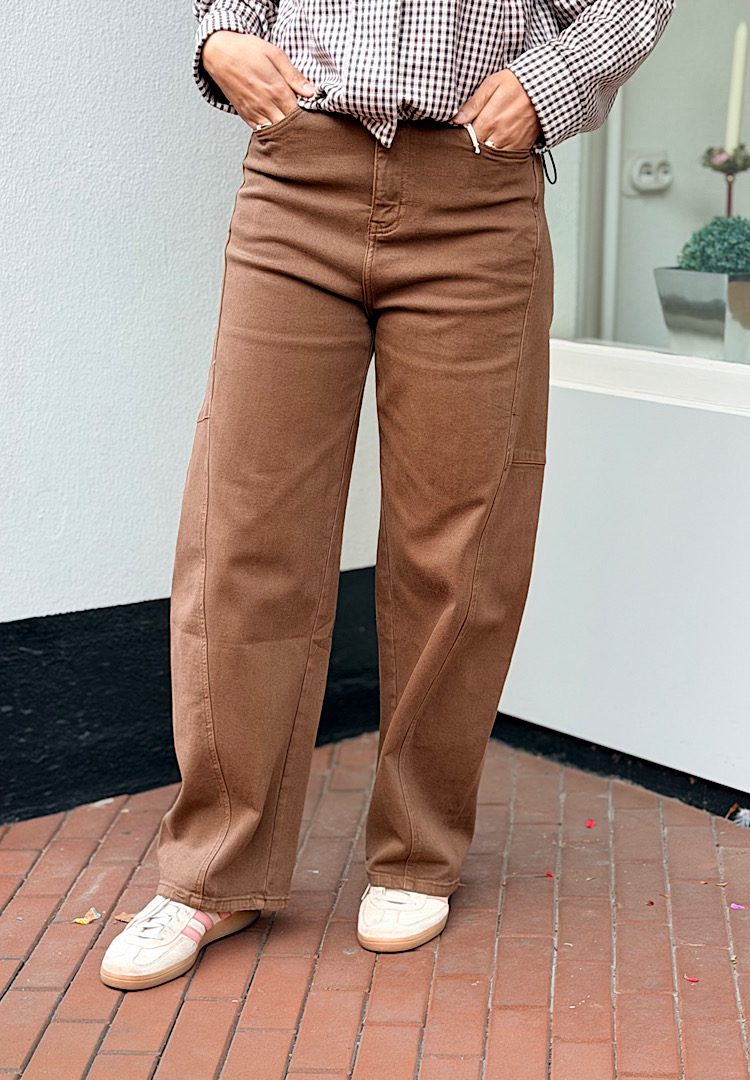 Jewelly Jeans Balloon Fit Taupe