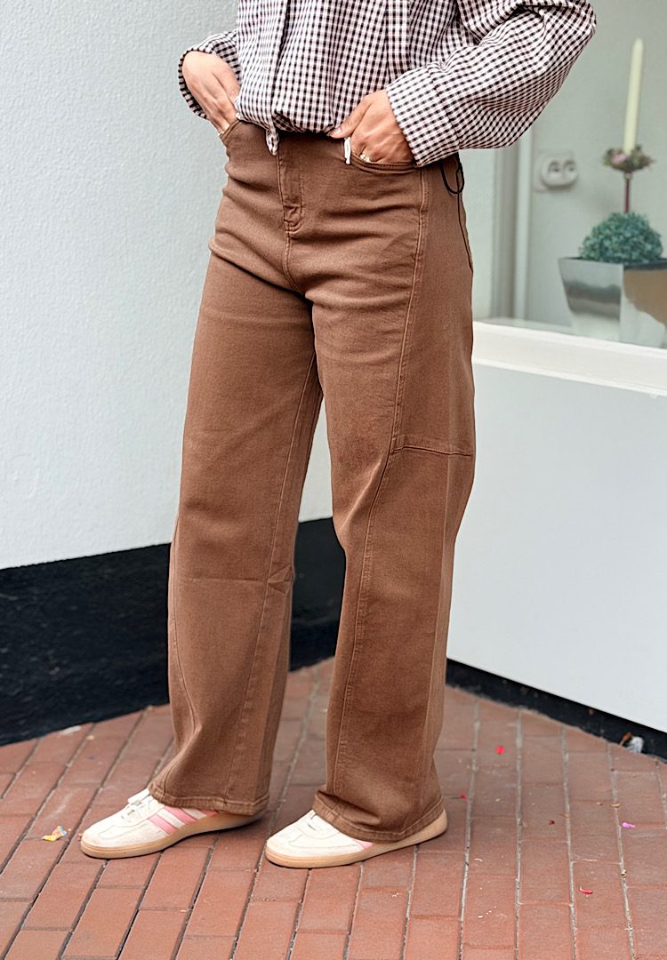 Jewelly Jeans Balloon Fit Taupe - Afbeelding 3