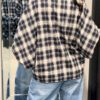 Check Blouse met Ballonmouwen - Thumbnail Image 3