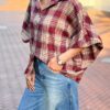 Geruite Blouse met Ballonmouwen - Thumbnail Image 2