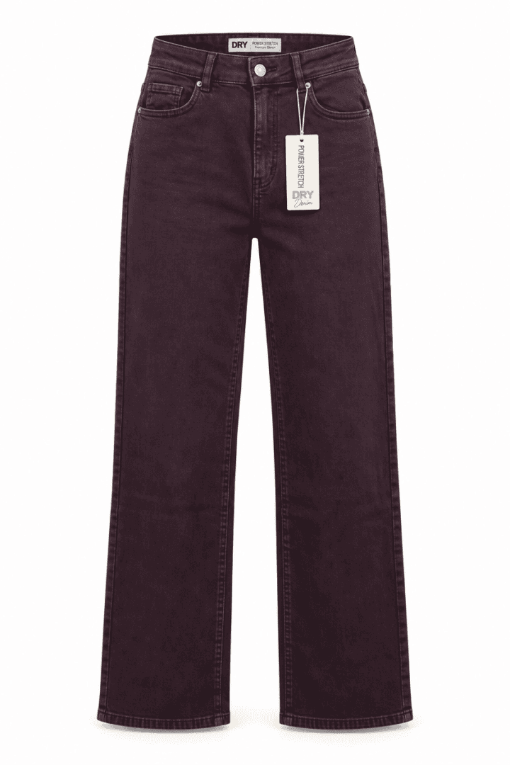 Norfy Straight Leg Spijkerbroek – Curved Bruin - Afbeelding 1