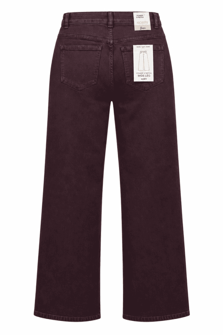 Norfy Straight Leg Spijkerbroek – Curved Bruin - Afbeelding 2