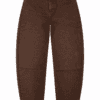 Norfy Barrel Jeans -Cuvred Bruin - Thumbnail Image 1