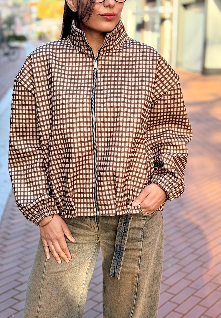 Geruit Jack Tess -Bruin - Afbeelding 1