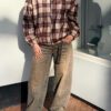 Geruit Jack Ivy - Bruin - Thumbnail Image 2