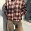 Geruit Jack Ivy - Bruin - Thumbnail Image 1