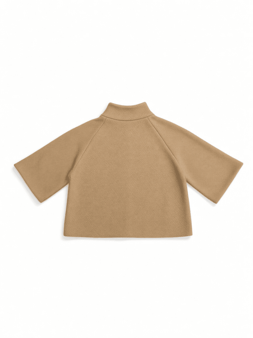 Bouclé Vest met Parelknopen  - Afbeelding 2